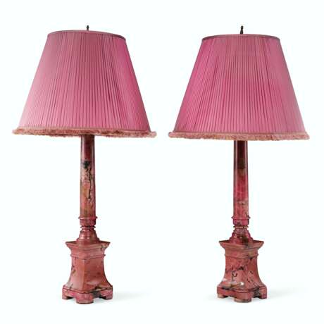 A PAIR OF RUSSIAN RHODONITE COLUMN-FORM LAMPS - photo 2