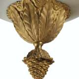 AN EMPIRE ORMOLU AND FROSTED GLASS SIX-LIGHT CHANDELIER - фото 4