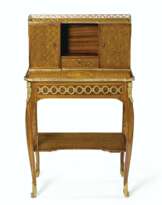 A LATE LOUIS XV ORMOLU-MOUNTED TULIPWOOD, BOIS SATINE, AMARA...