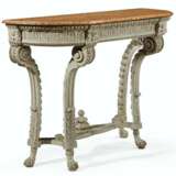 A LATE LOUIS XV GRAY-PAINTED SIDE TABLE - Foto 3