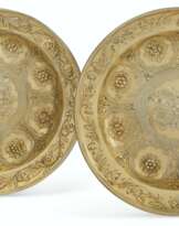 A PAIR OF GERMAN SILVER-GILT SIDEBOARD DISHES