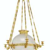 Jansen. AN EMPIRE-STYLE ORMOLU, ETCHED AND FROSTED GLASS SIX-LIGHT C... - Foto 1