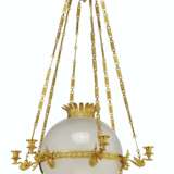 Jansen. AN EMPIRE-STYLE ORMOLU, ETCHED AND FROSTED GLASS SIX-LIGHT C... - photo 2