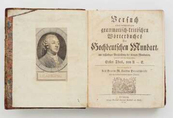 ADELUNG, JOHANN CHRISTOPH 1732 Spantekow b. Anklam - 1806 Dresden
