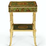 A GEORGE III STYLE POLYCHROME-PAINTED AND PARCEL-GILT OCCASI... - Foto 1