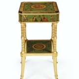A GEORGE III STYLE POLYCHROME-PAINTED AND PARCEL-GILT OCCASI... - Foto 3