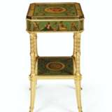 A GEORGE III STYLE POLYCHROME-PAINTED AND PARCEL-GILT OCCASI... - фото 4