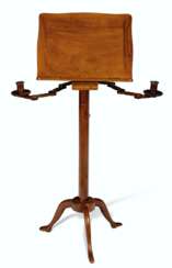 A LOUIS XVI MAHOGANY ADJUSTABLE READING/MUSIC STAND