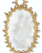 A GEORGE III GILTWOOD MIRROR