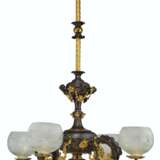 AN AMERICAN ROCOCO REVIVAL PARCEL-GILT AND PATINATED BRONZE ... - фото 3