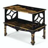 A JAPANESE BLACK AND GILT LACQUER TWO-TIERED LOW TABLE - photo 2