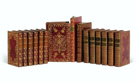 DECORATIVE BINDINGS – a group of 8 works bound in red morocc... - фото 1