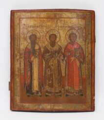 DIE DREI HIERARCHEN BASILIUS, GREGORIUS UND JOHANNES CHRYSOSTOMOS Russland, 1. Hälfte 19. Jahrhundert