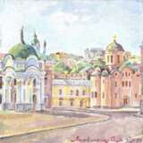 Gemälde „Ansicht von Kiew mit Saum.“, Leinwand, Ölfarbe, Impressionismus, Landschaftsmalerei, 2020 - Foto 1