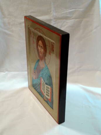 Icon “Икона Спас Вседержитель.”, Wood, Mixed media, Arts & Crafts (1880-1910), Religious genre, 2019 - photo 2