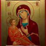 Icon “Icon of the Mother of God Hodegetria. Khilandar Monastery.”, Wood, Mixed media, Renaissance, 2020 - photo 1