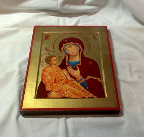 Icon “Icon of the Mother of God Hodegetria. Khilandar Monastery.”, Wood, Mixed media, Renaissance, 2020 - photo 4