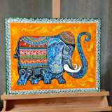 Gemälde „Der Elefant“, Leinwand auf dem Hilfsrahmen, Ölfarbe, Animalistisches, Russland, 2020 - Foto 3