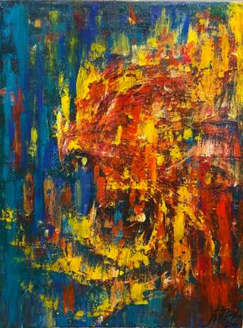Phoenix Холст на подрамнике Акриловые краски Экспрессионизм Мифологическая живопись 2020 г. - фото 1