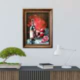 Gemälde „Granatapfelwein“, Karton, Ölfarbe, Impressionismus, Stillleben, 2020 - Foto 2