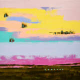 Интерьерная картина «Мир будущего», Холст, Масляные краски, Абстрактный экспрессионизм, Пейзаж, 2020 г. - фото 1