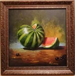 "Still life with watermelon"