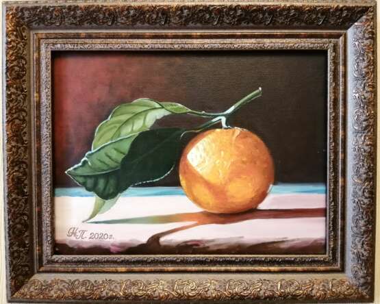 Painting “Mandarin”, Canvas, Oil paint, Realist, Still life, 2020 - photo 1