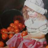 Painting “Girl with Oranges”, Canvas, Oil paint, Realist, 2017 - photo 3