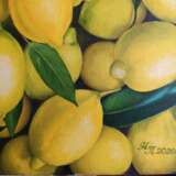"Лимоны" Холст на подрамнике Масляные краски Реализм Натюрморт 2020 г. - фото 3
