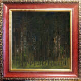 Gemälde „Wald“, Karton, Ölfarbe, Impressionismus, Landschaftsmalerei, 2020 - Foto 1