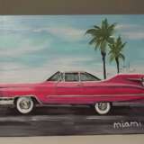 Design Gemälde „Cadillac in Miami“, Leinwand, Acrylfarbe, Zeitgenössische Kunst, 2020 - Foto 2