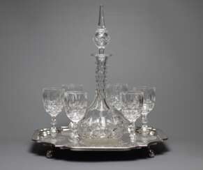 Set of 6 glasses and a decanter