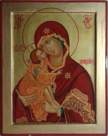 Icon “Don icon of the Mother of God”, Gilding, Imitation gold leaf, Arts & Crafts (1880-1910), Religious genre, 2019 - photo 1