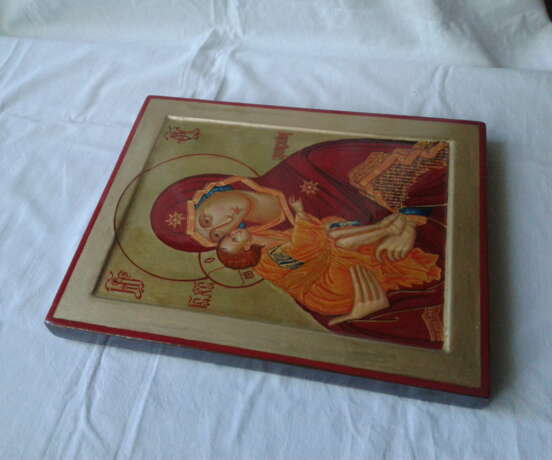 Icon “Don icon of the Mother of God”, Gilding, Imitation gold leaf, Arts & Crafts (1880-1910), Religious genre, 2019 - photo 3