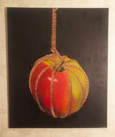 Painting “The Apple”, Canvas, Oil paint, Realist, Still life, 2016 - photo 3