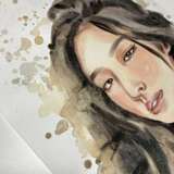 Портрет Дженни Paper Watercolor Contemporary art 2021 - photo 2
