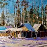Peinture «Journée glaciale à Redkino», Toile, Peinture à l'huile, Impressionnisme, Peinture de paysage, 2021 - photo 1