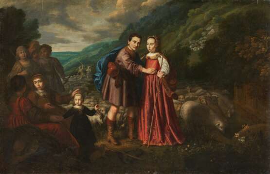 Rebecca und Elizier (Genesis 24:11-21), um 1630 - photo 1