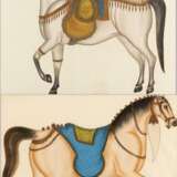 Zwei große Seidenbilder mit Pferden - фото 1