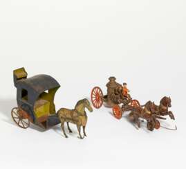 Spielzeug Kutsche mit Pferd