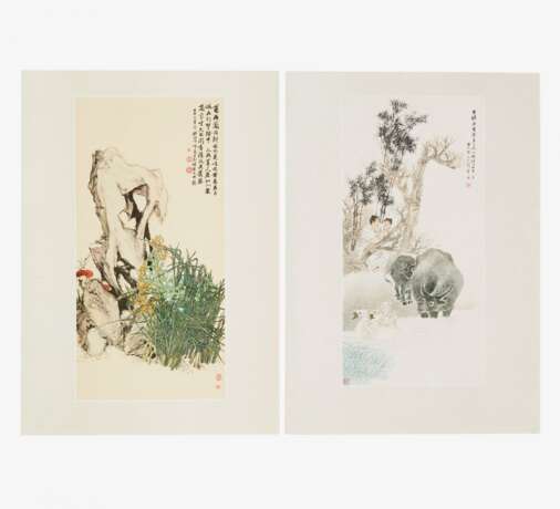 Dreizehn Holzschnitte nach Qi Baishi und weiteren Künstlern - photo 1