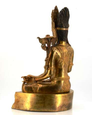 Seltene und große Figur des Bodhisattva Padmapani - Foto 4