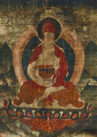 Seltene Serie von vier Thangka mit Emanationen des Padmasambhava (Guru Rinpoche) - фото 24