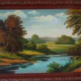 Design Gemälde „Birken am Wasser“, Gemischtes Medium, Siehe Beschreibung, 2003 - Foto 1