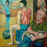 Pablo Picasso 1881/1973 Холст Масляные краски Реализм Бытовой жанр 2018 г. - фото 1
