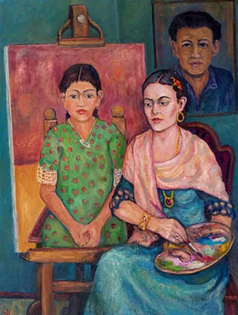 Peinture «Frida Kahlo -1907/1954», Toile, Peinture à l'huile, Réalisme, Vie courante, 2017 - photo 1