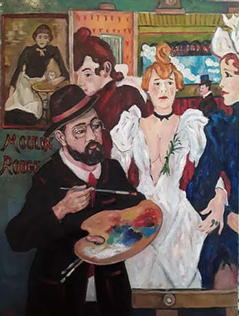 Henri Toulouse Lautrec -1864/1901 Холст Масляные краски Реализм Бытовой жанр 2019 г. - фото 1