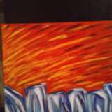 Painting “Fire and ice”, Canvas, Acrylic paint, Modern, Landscape painting, 2019 - photo 2