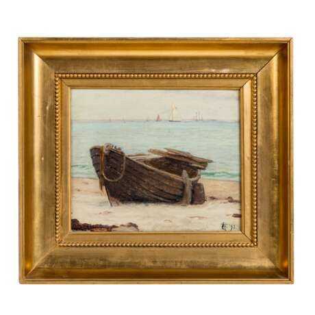 WINNERWALD, EMIL (1859-1934) "Verfallendes Ruderboot auf Strand" - photo 2