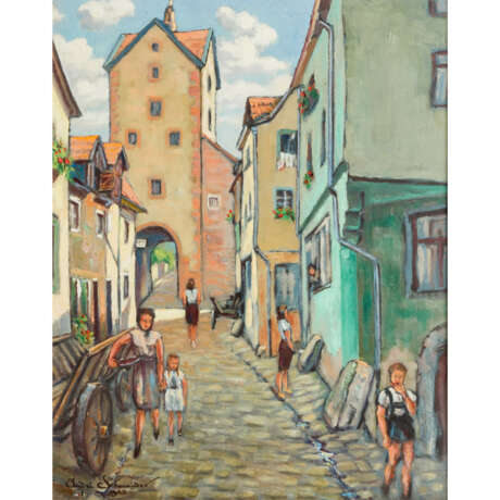 SCHNEIDER, ANDRÈ "Dörfliche Straße" 1943 - фото 1